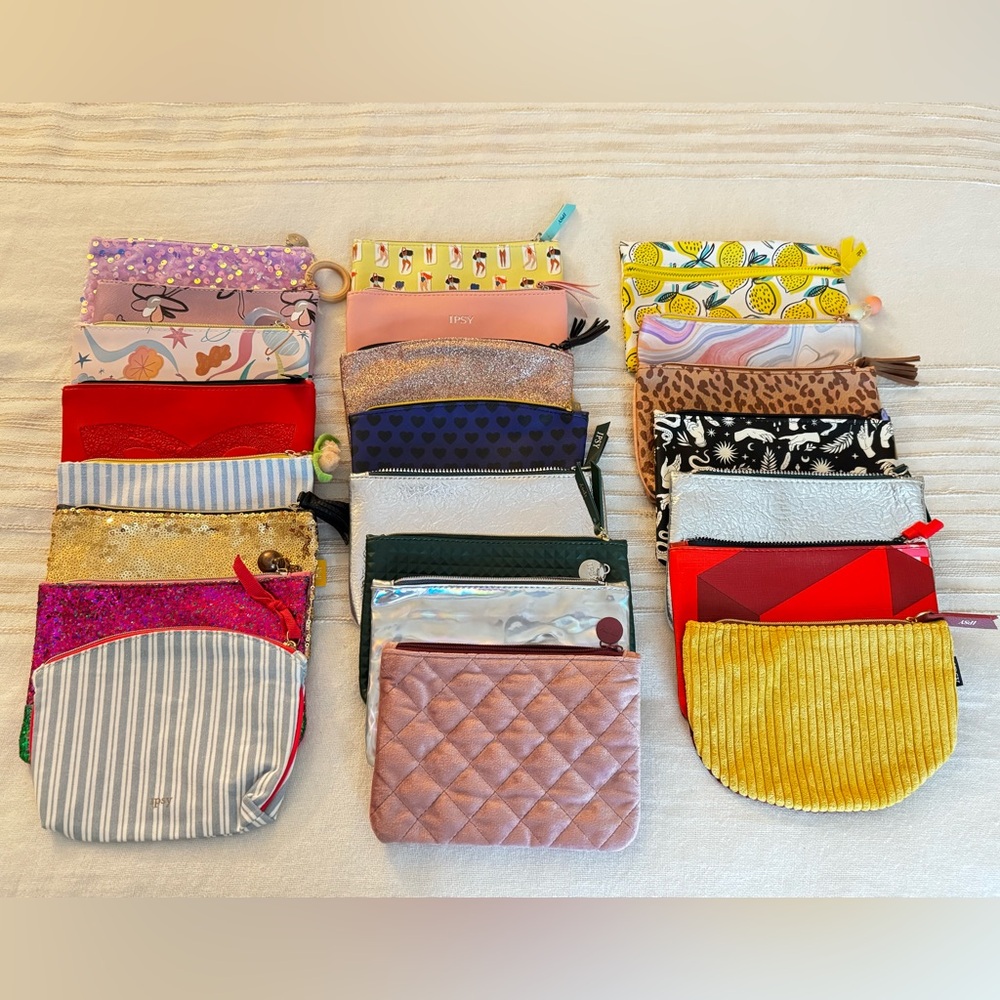 ipsy Cosmetic Bags Collection - Multicolor Set